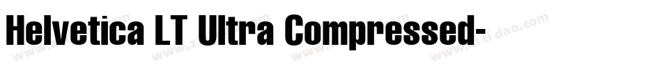 Helvetica LT Ultra Compressed字体转换